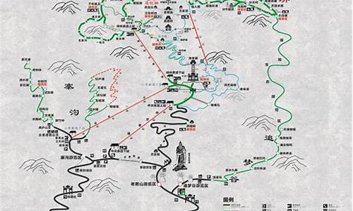 老君山景区游览图_老君山景区游览图高清